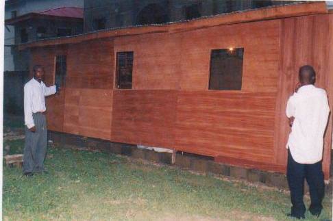 The completed building